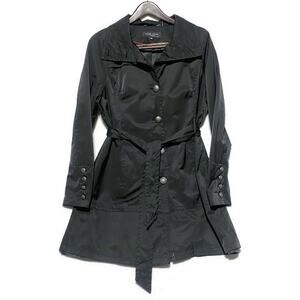 Black Rivet Coat Women's XXL Lined Button Up Black With With Silver Buttons